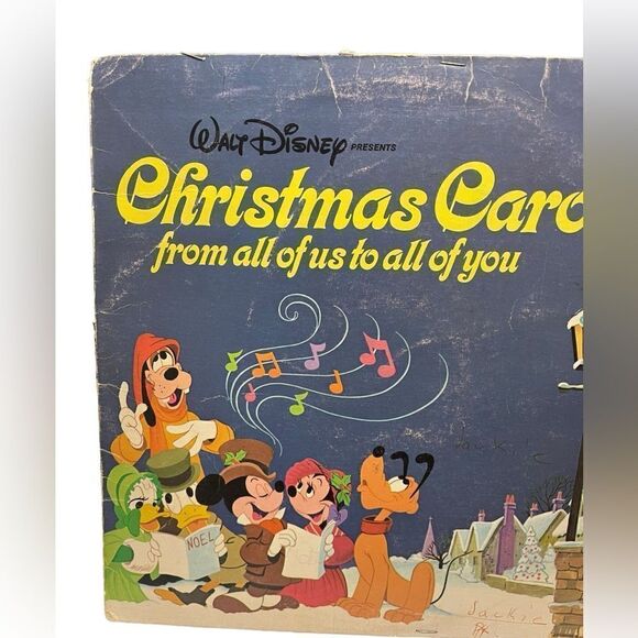 VINTAGE RARE WALT DISNEY CHRISTMAS CAROLS FROM ALL OF US TO ALL OF YOU VINYL - Picture 6 of 10